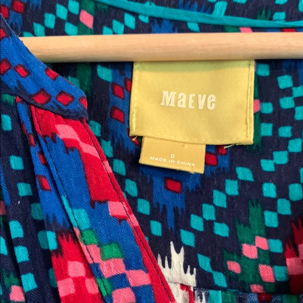Maeve Blue patterned Blouse - Picture 2 of 6